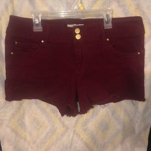 Maroon shorts